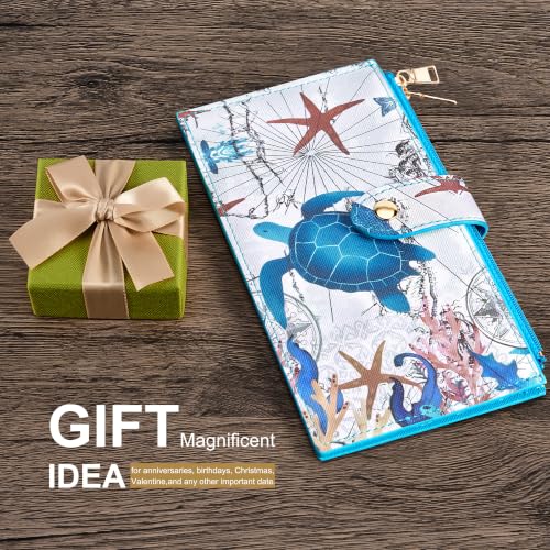 Image of Travelambo RFID Wallet Women Large Size Bifold Multi Card Wallet Case with Zipper Pocke Credit Card Holder for Women
