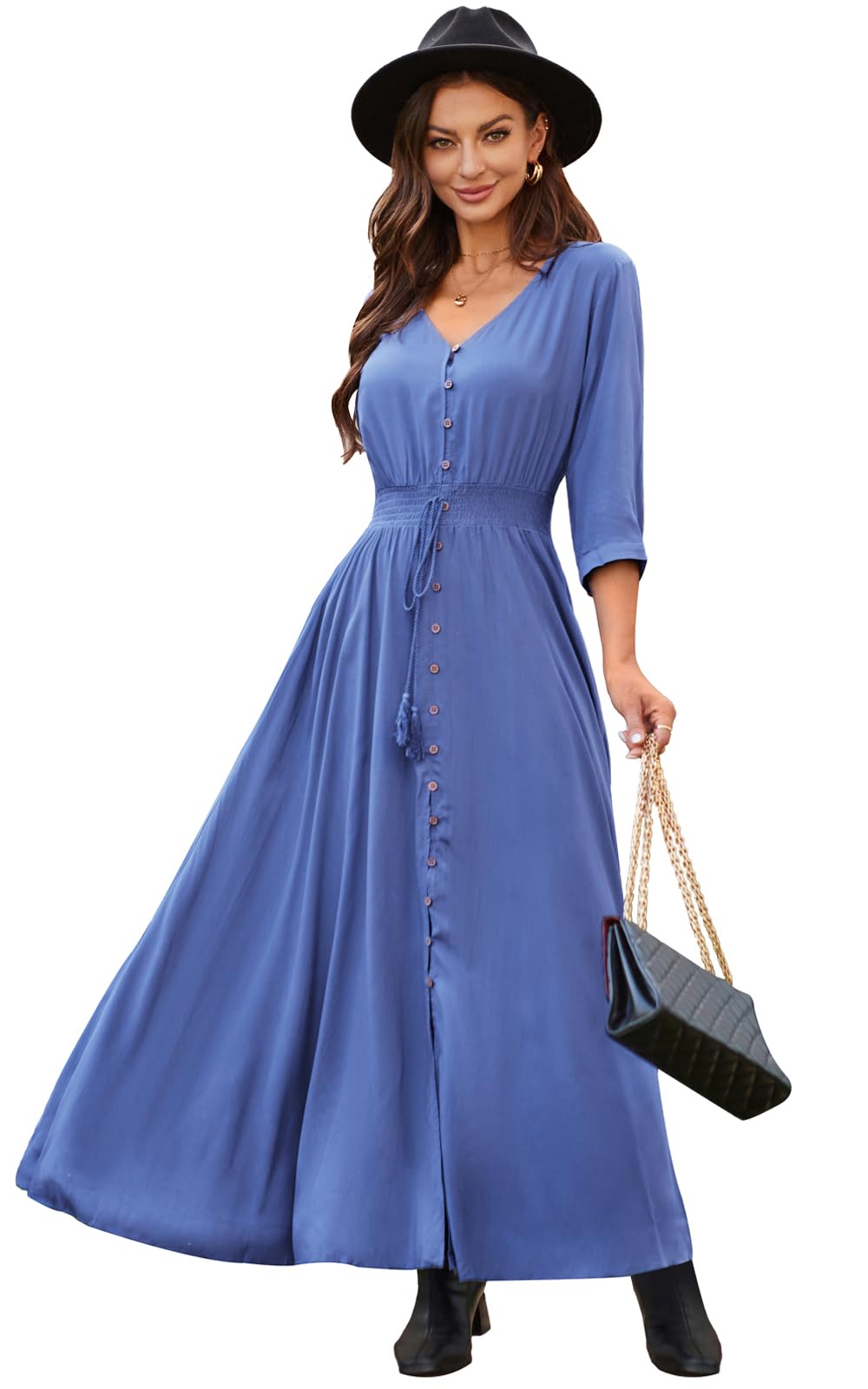 Casual Summer Dresses for Women 2026 Maxi Dress Flowy Bohemian Beach Party