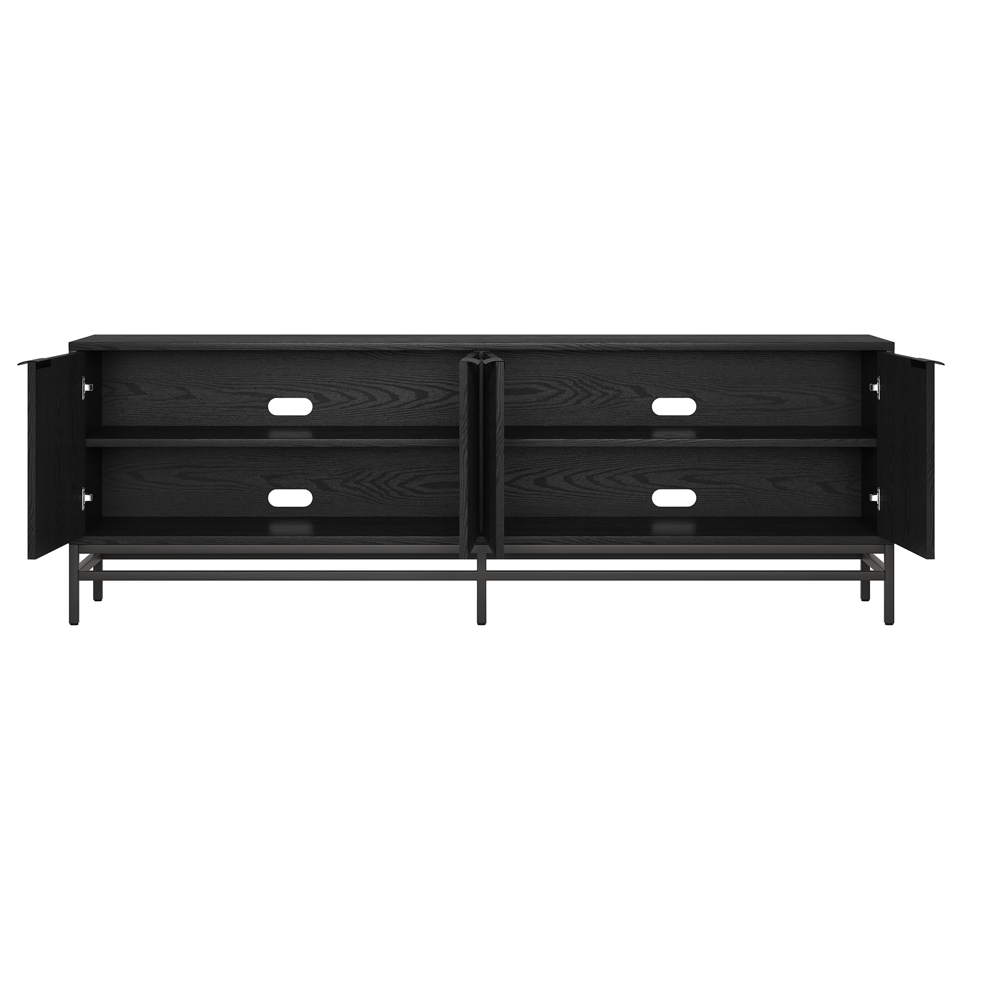 Henn&Hart Rectangular TV Stand for TV's up to 85 in