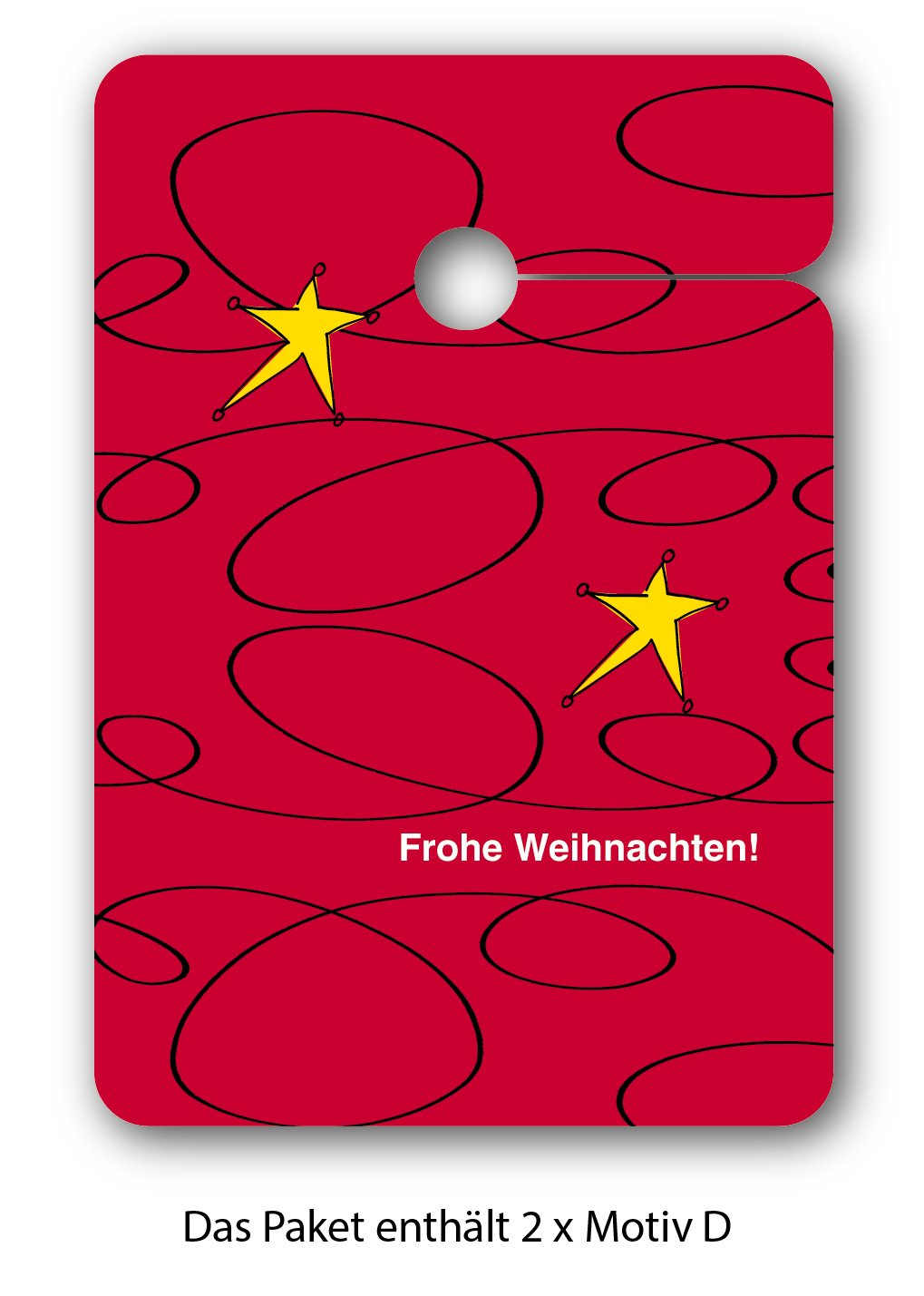 Edle Weihnachts 64 Stück Geschenkanhänger | Papier Anhänger | Geschenkkarten zu Weihnachten: Frohe Weihnachten | Frohes Fest