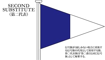 Amazon.co.jp: 国際信号旗 代表旗 Substitutes【第2代表旗】[1.5
