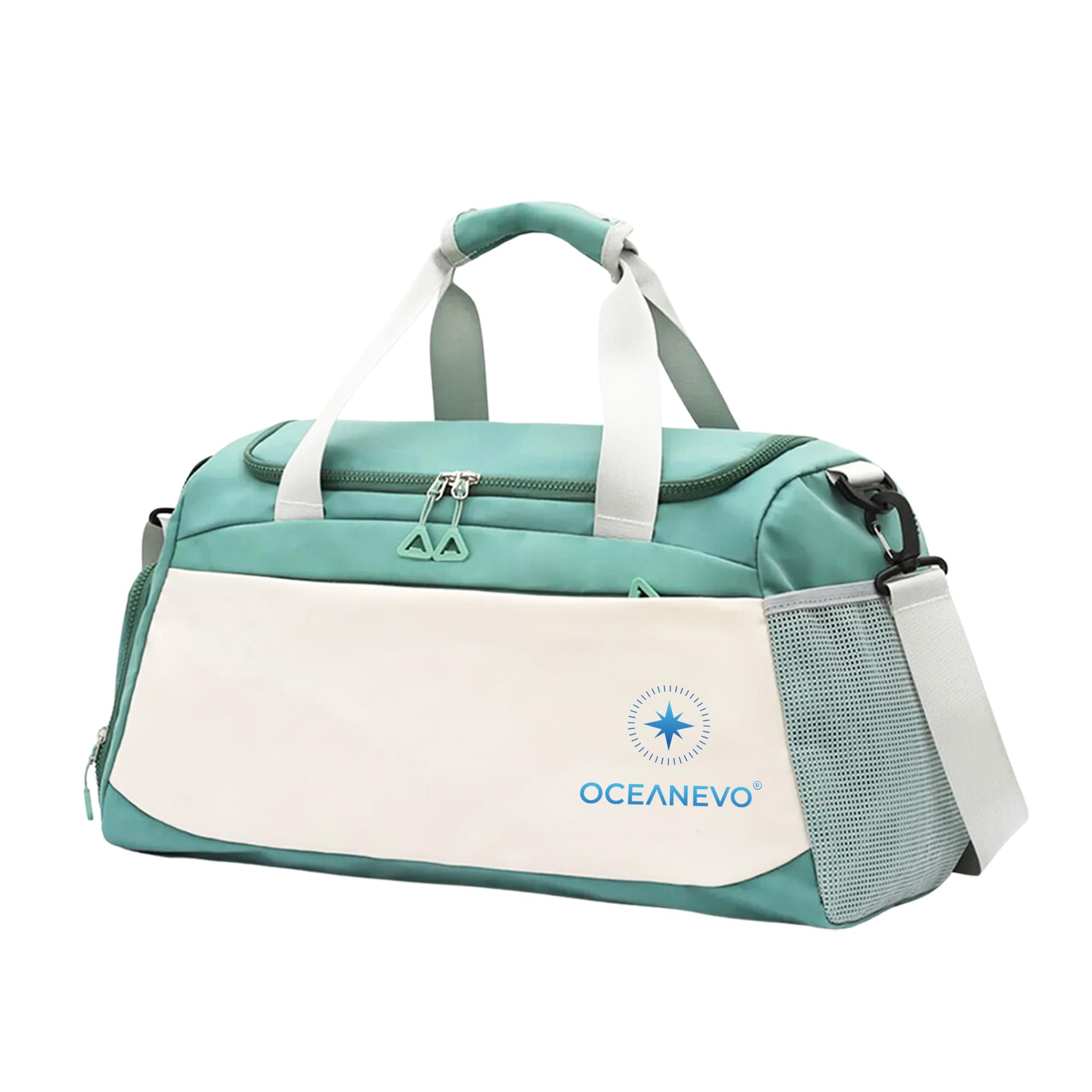 51 cm Travel Duffel Bag for Men & Women | Durable Imported Nylon Luggage Bag in Green with Multiple Pockets, Wet Pocket & Shoe Compartment | Sports, Gym, and Weekend Travel Bag-image-0