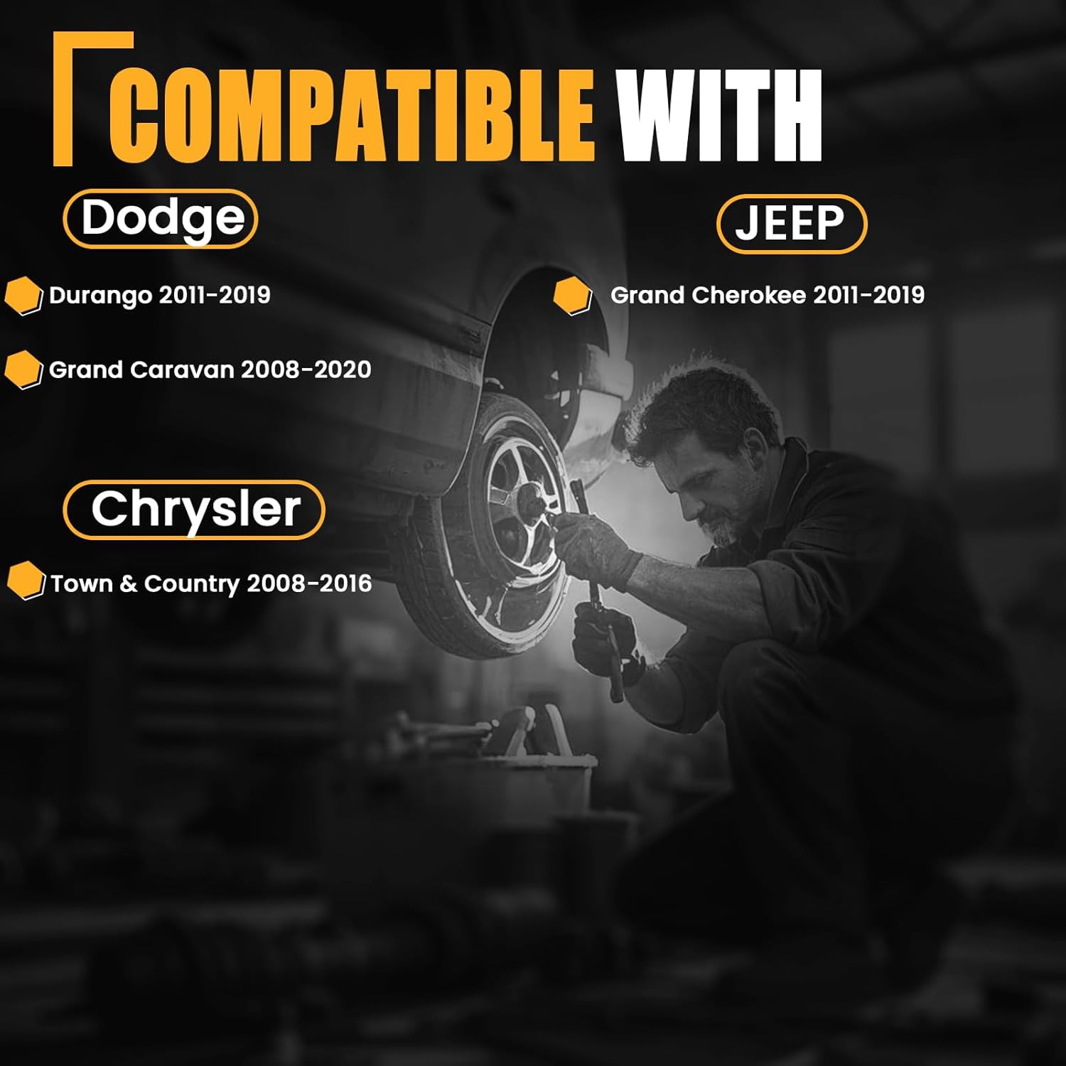 GSPSCN 700216 AC HVAC Heater Blower Motor with Fan for Dodge Durango 2011-2019，Grand Caravan 2008-2020丨Jeep Grand Cherokee 2011-2019丨Chrysler Town & Country 2008-2016 -68029719AB, 68089108AA