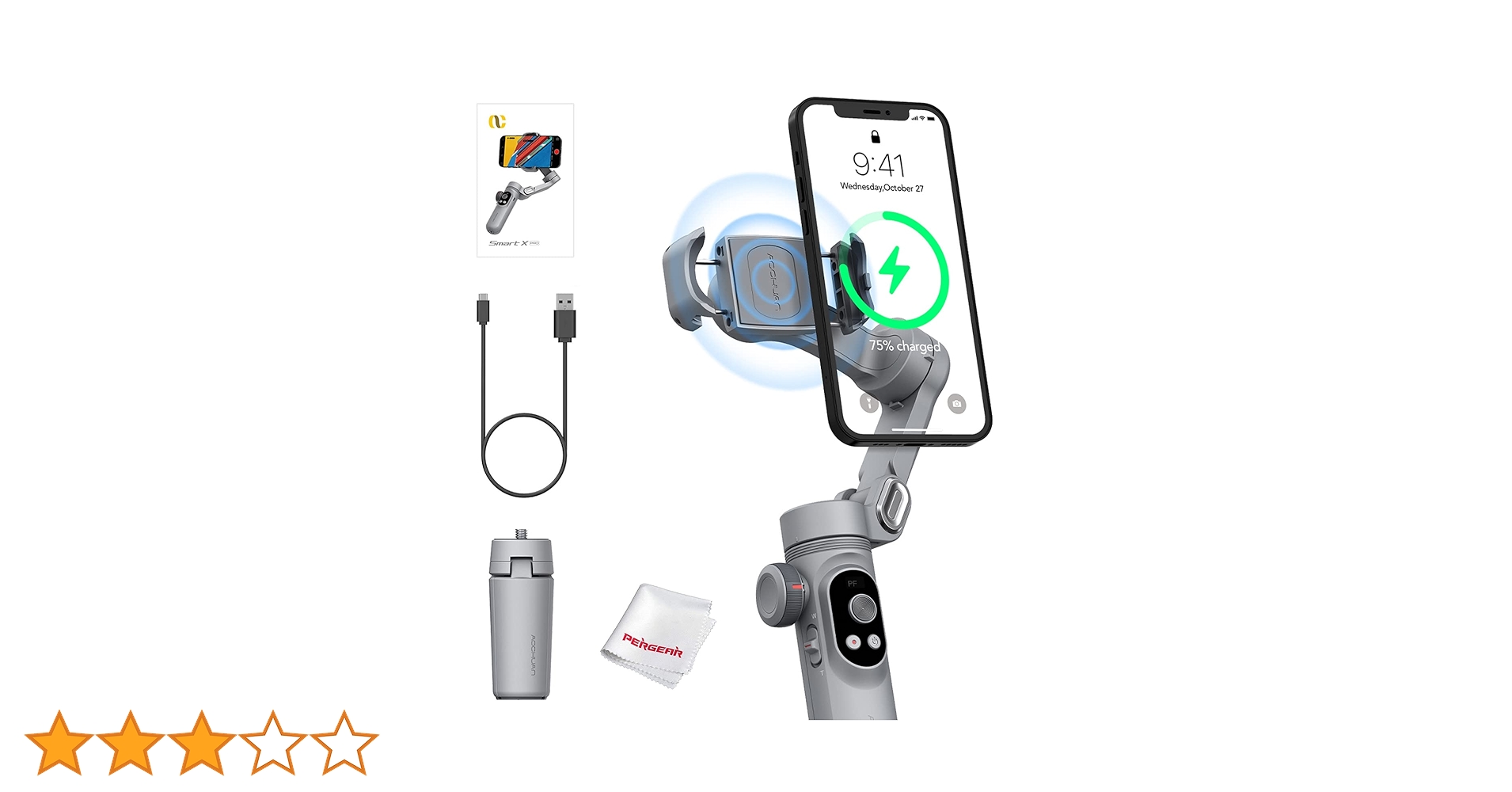 Amazon.co.jp: AOCHUAN Smart X Pro ジンバル スマホ 3軸