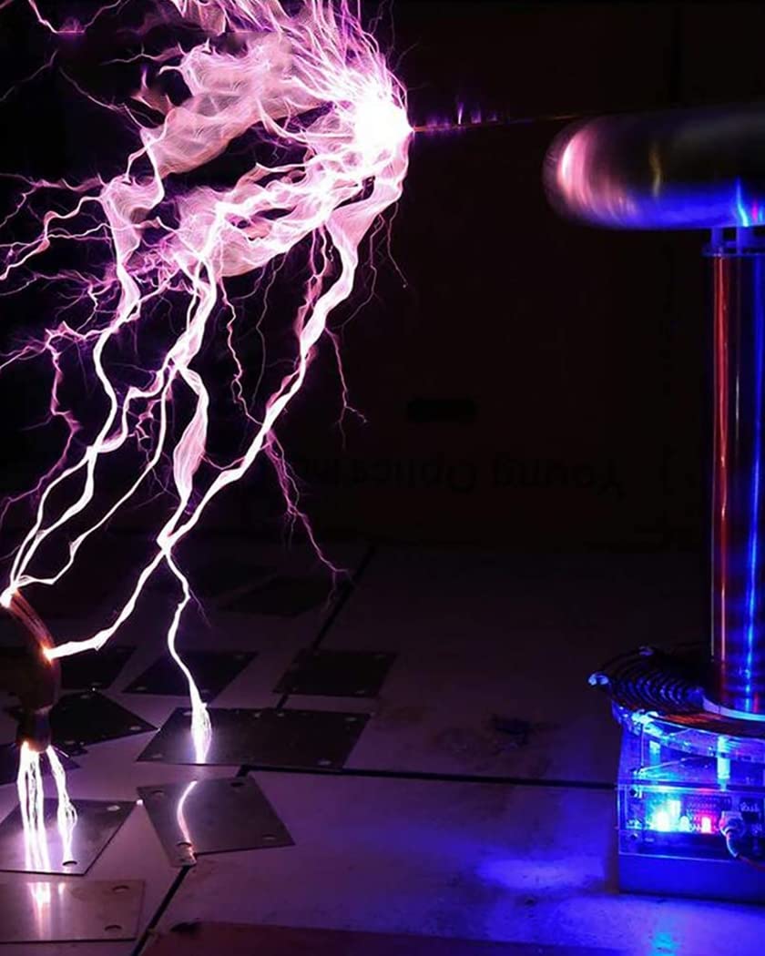Przenośny Łuk Elektryczny Cewka Musictesla Sztuczna Błyskawica Muzyka Głośnik Plazmowy Głośnik Tubowy Zestaw Cewki Tesli Transmisja Bezprzewodowa Narzędzie Do Nauki I Edukacji