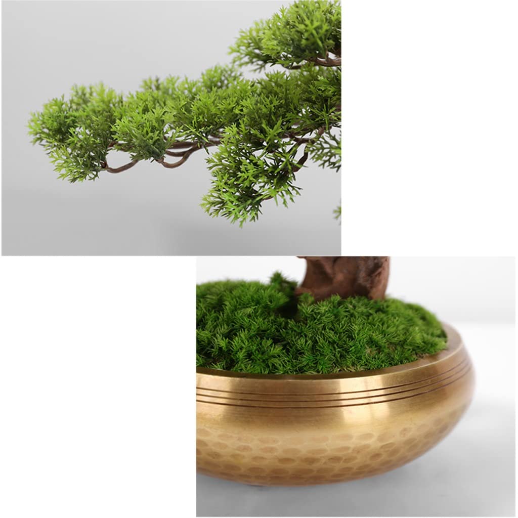 YASS Albero Bonsai Artificiale Albero Bonsai Artificiale Albero Bonsai Artificiale Pianta in Vaso Ornamento Bonsai Simulazione Bonsai Pianta Verde Decorazione pianta Finta Albero Bonsai Finto