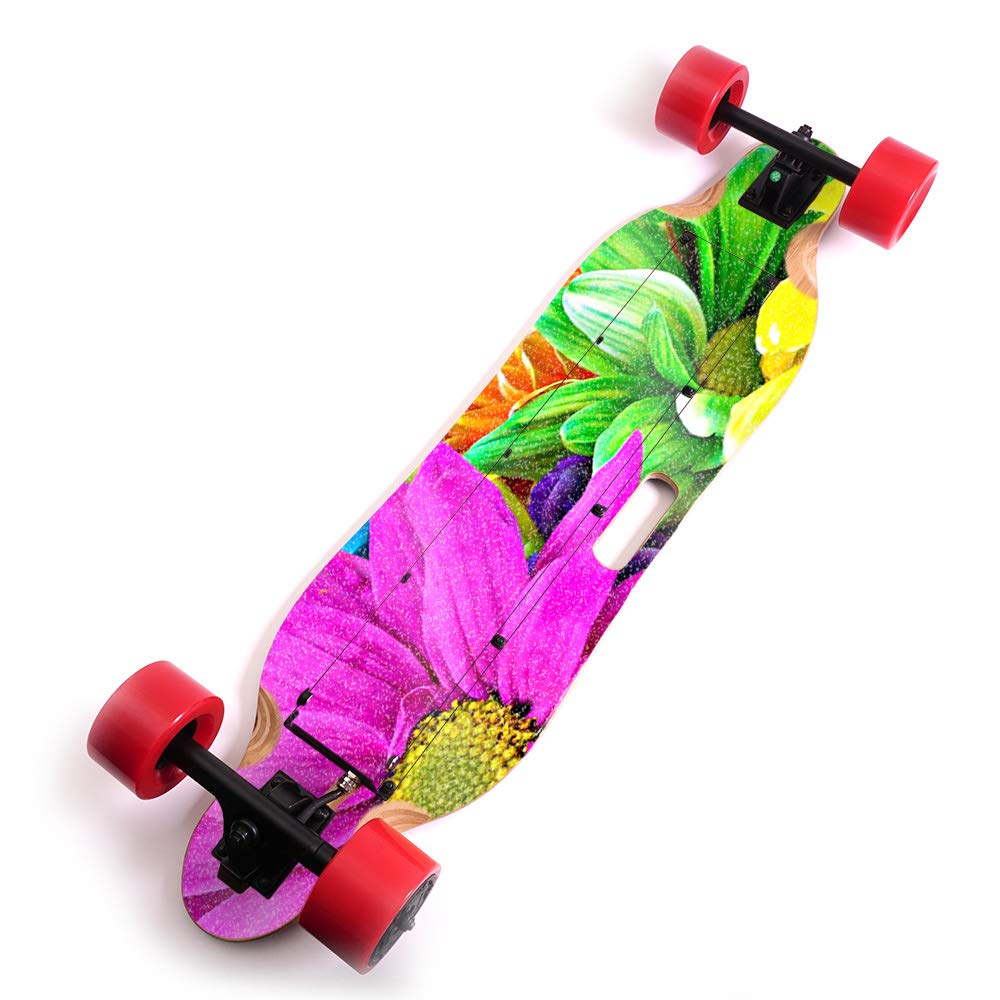 MightySkins Glossy Glitter Skin for Blitzart Tornado - Colorful Flowers | Protective, Durable High-Gloss Glitter Finish | Easy to Apply, Remove, and Change Styles | Made in The USA