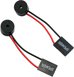 2-Pack PC Motherboard Mini Plug Speaker Desktop Computer Case DIY Internal BIOS Beep Alarm Buzzer