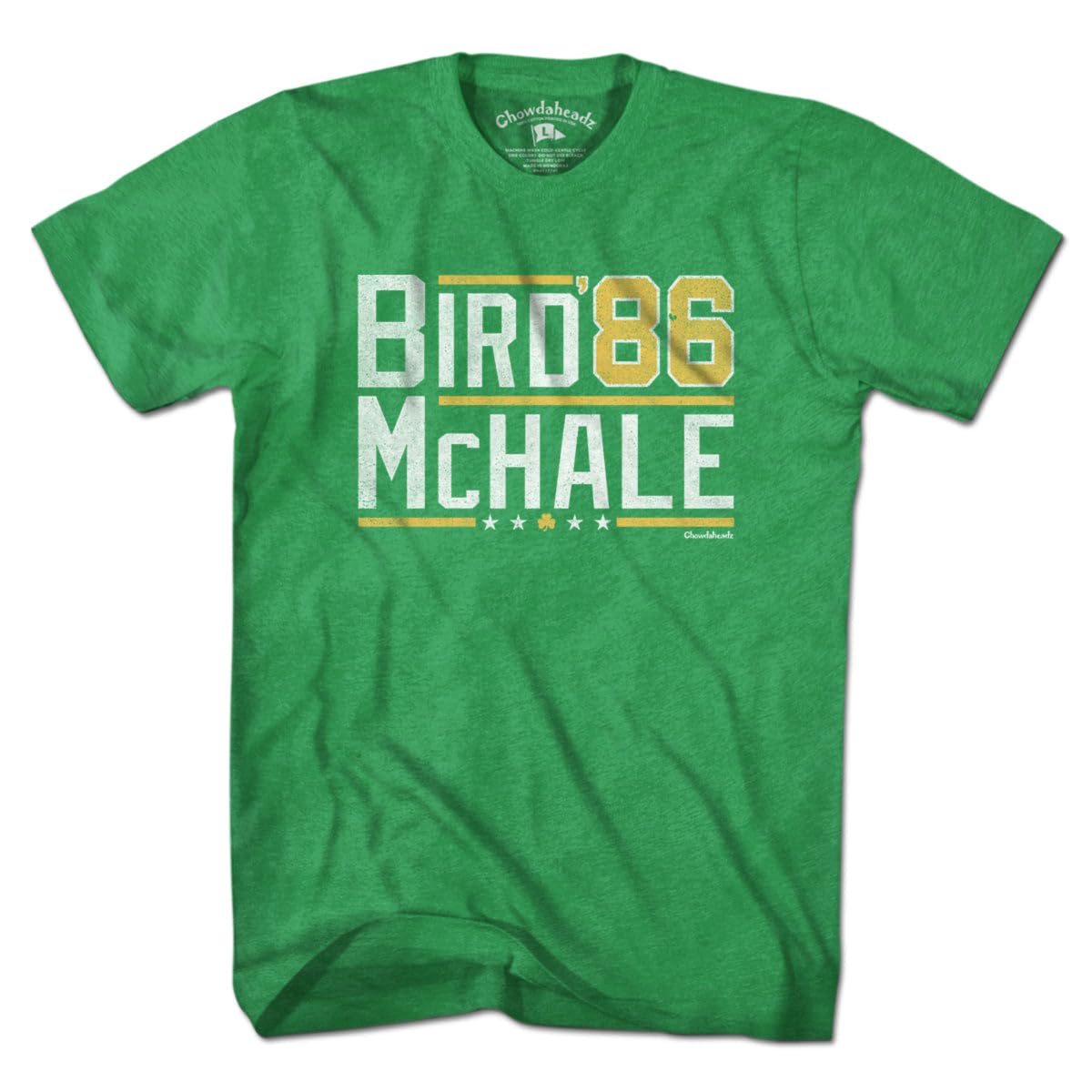 Chowdaheadz Bird McHale '86 T-Shirt - Unisex Vintage Tee Soft Cotton Blend