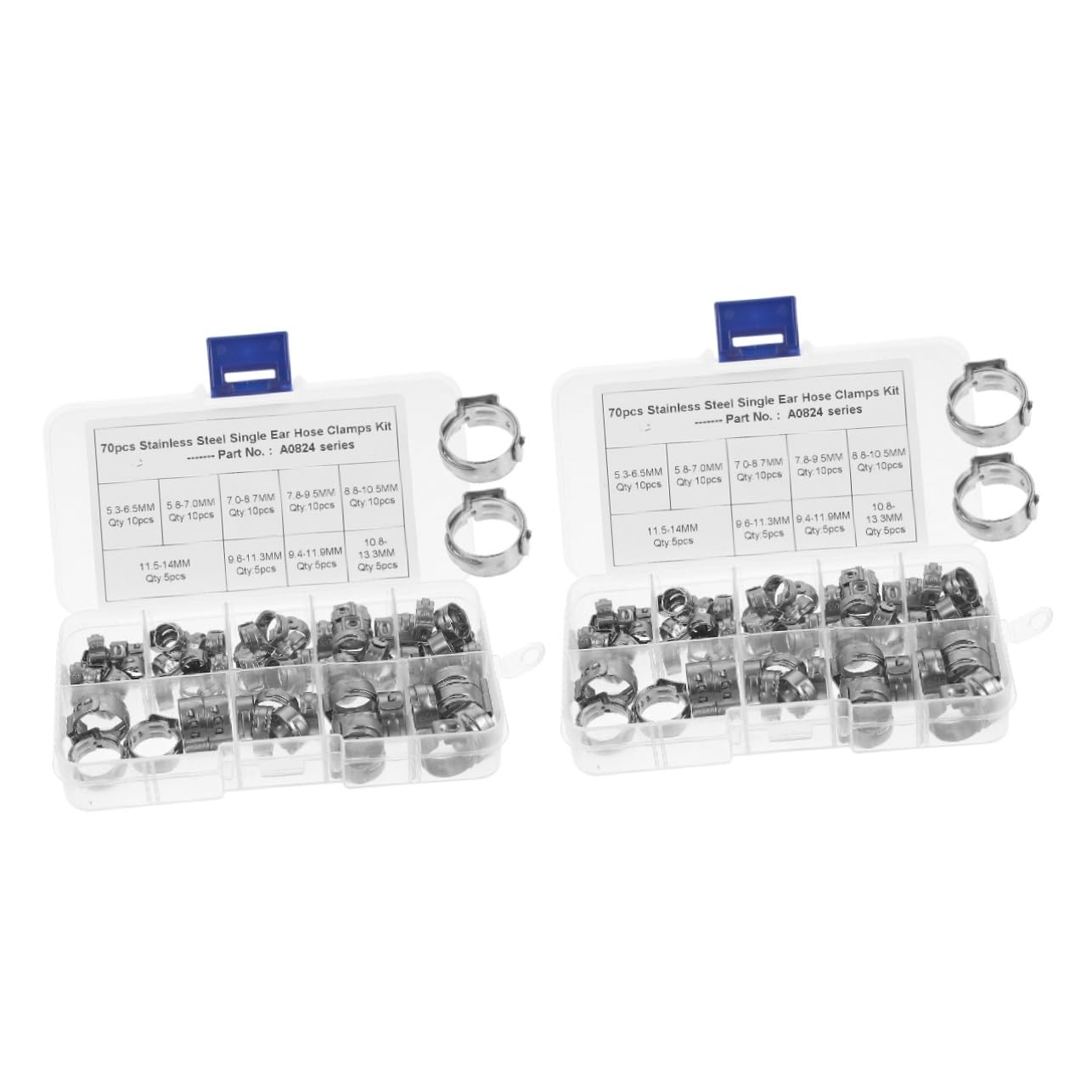 Kit de colliers de serrage pour tubes iplusmile de 140 pièces avec pinces