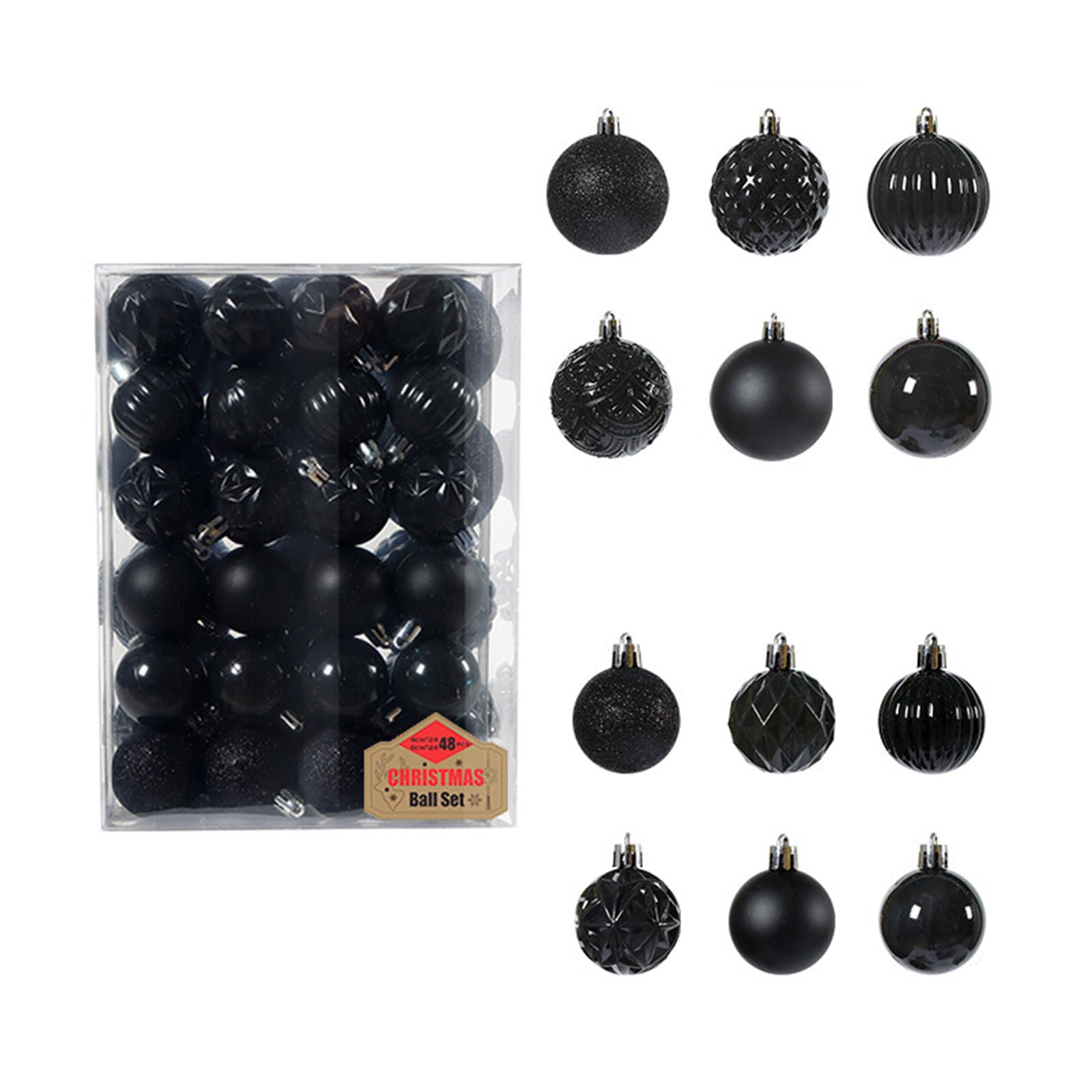 Boules de Noël ornements pour arbre de Noël et suspension incassable de décoration de fête