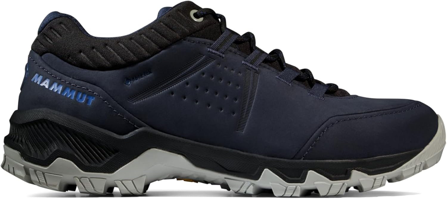 Mammut Women’s Nova IV Low GTX Hiking Shoes, Black-Apricot Brandy, Vibram Sole, 3D Memo Foam, Day Hike Comfort