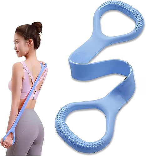 Banda de resistencia para fitness, bandas elásticas para entrenar mujeres u hombres (azul)