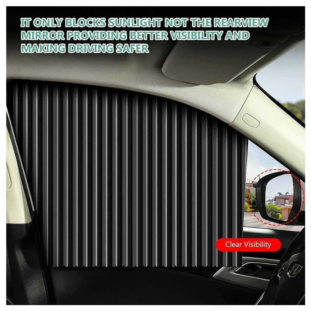 Parasole Auto per Fiat Panda 312 319 2012-2022 2023, Magnetico Tendine Oscuranti per Finestrini Laterali Senza Ventose Kit Protezione Solare Accessori,A/Black-withoutstraps