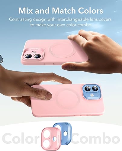 Vista 348 de ESR Funda para iPhone 15 Pro Max, compatible con MagSafe, de grado militar, negro transparente