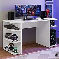 Mesa para Computador Gamer Escrivaninha 9409 Madesa - Branco