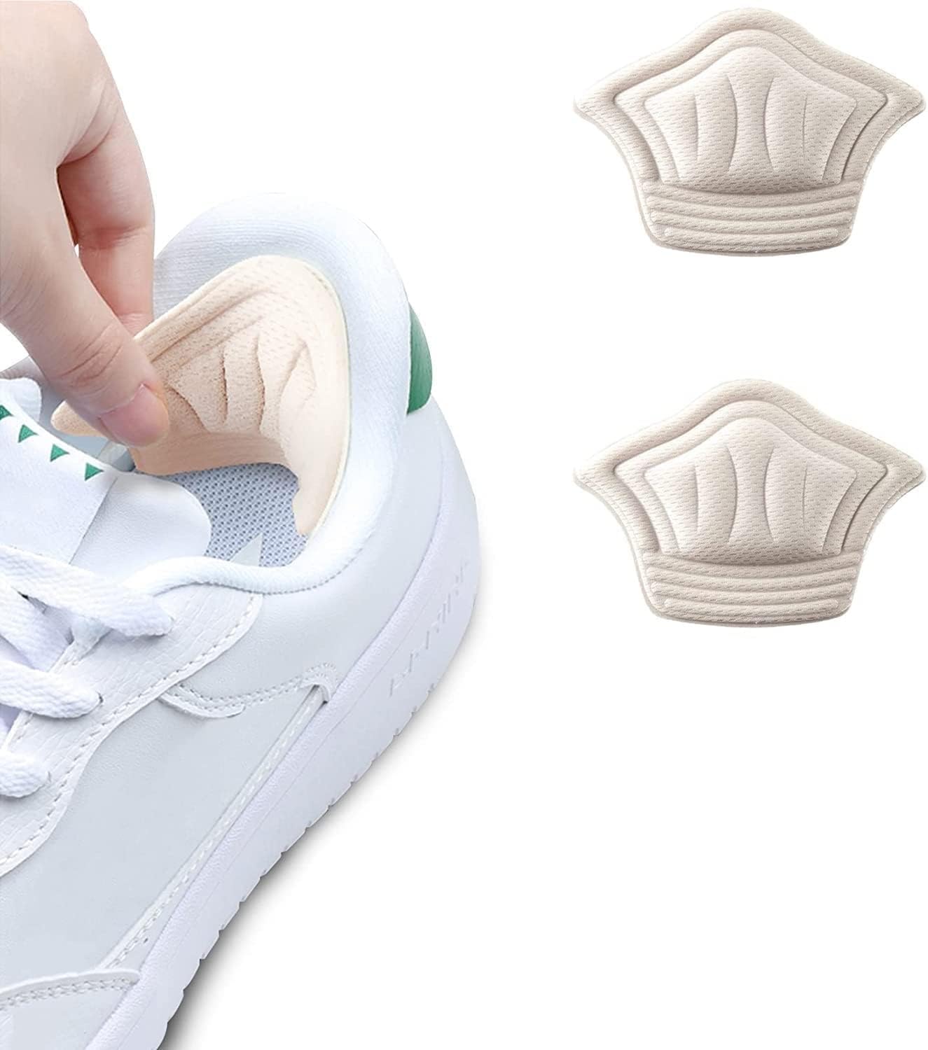 Silicone/Fabric Heel Grips Liner Cushions Inserts for Loose Shoes, Heel Pads Snugs for Shoe Too Big Men Women, Filler Improved Shoe Fit and Comfort, Prevent Heel Slip and Bliste 2026