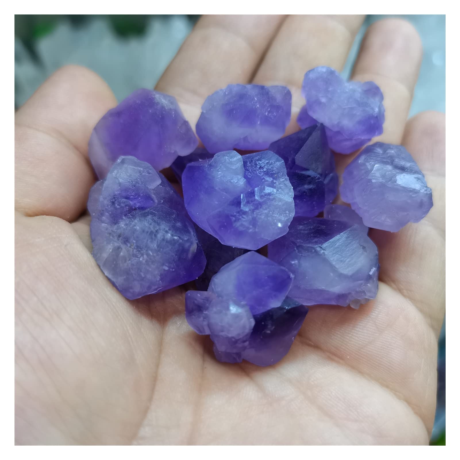 Amethyst Rohstein 50 / 100g Natürlicher Amethyst Roher Quarz Kleine Cluster Heilung Reiki Stein Kristall Point Probe Wohnkultur Rohkristalle Mineralien (Size : 500g)