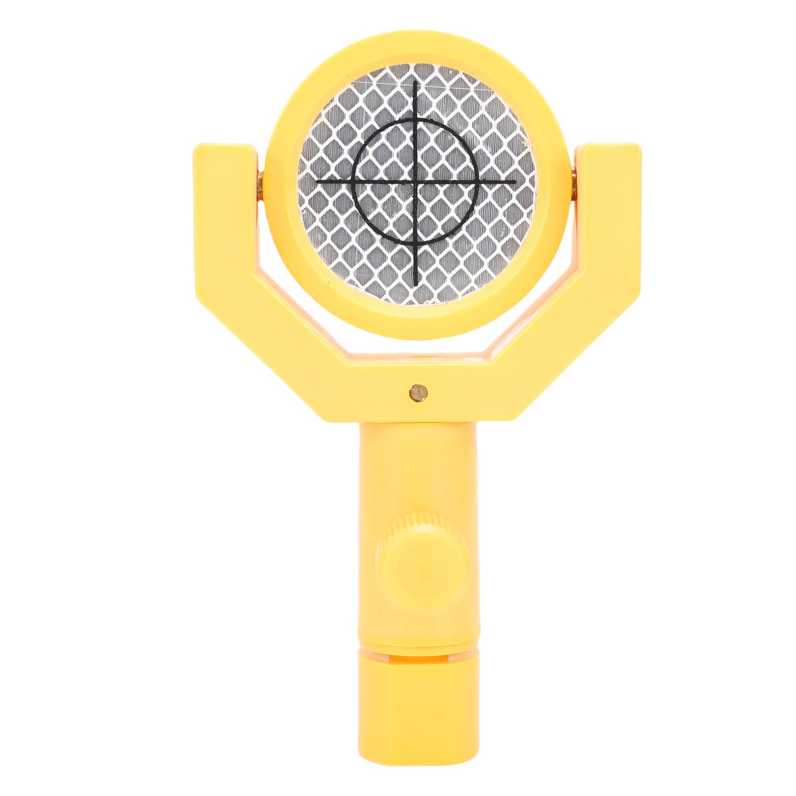 SIXRUN Total Station Reflector, Target Surveying Prism Reflector with Die Casting Aluminum Body for Accurate Measurements in Construction Tunnels Subways Mines (Yellow)