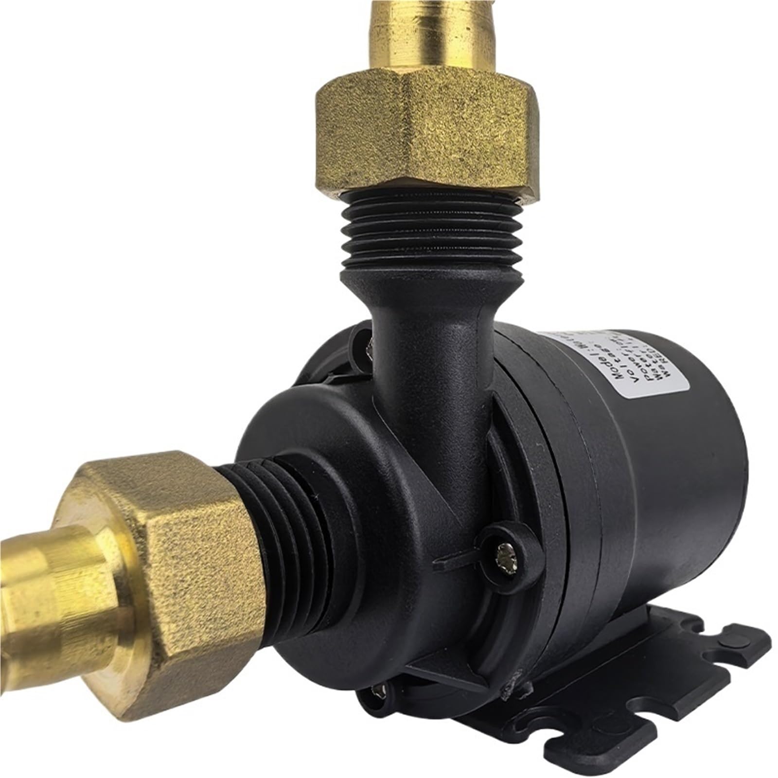 1 szt. DC 12 V/24 V 1000 l/h bardzo cicha pompa wodna bezszczotkowy silnik zanurzalna pompa do akwarium podgrzewacz wody prysznic pompa wspomagająca (połączenie przewodowe 24 V, EU_BAOTA PKG)