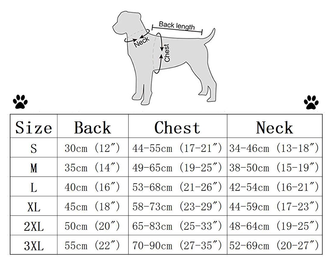 Extensible Manteau d'hiver avec Jambe pour Chien, Chien Manteau imperméable avec Polaire doublée et col Montant Coupe-Vent, pour Petite et Moyenne Chiens-Rouge-L
