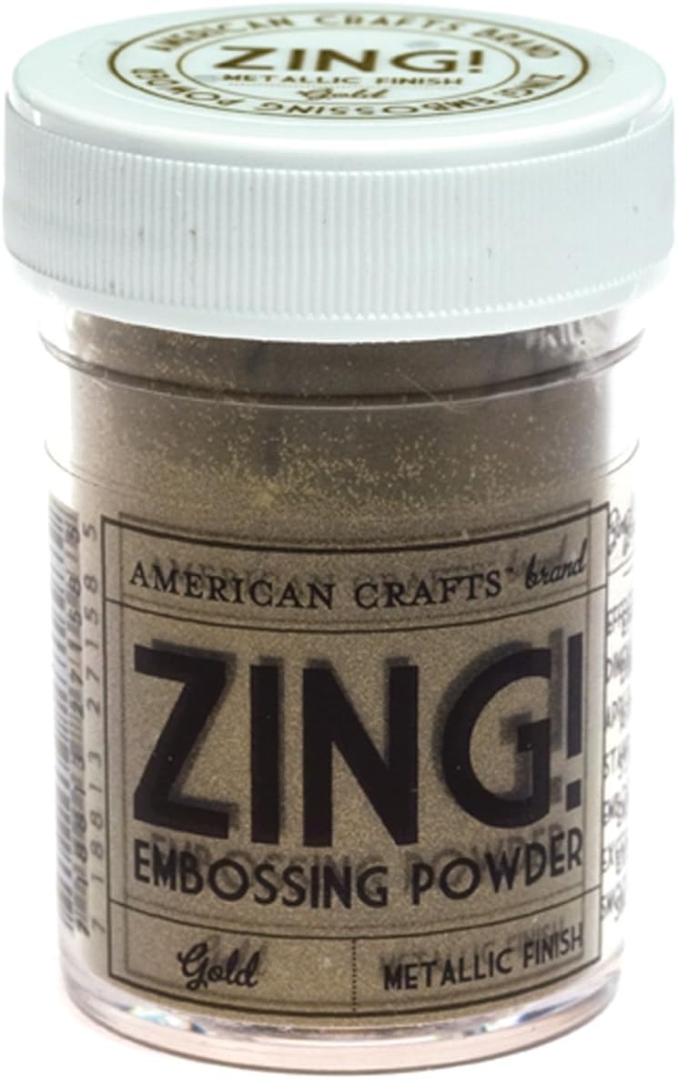 American Crafts Zing! Metallic Embossing Powder, 1Ounce, Gold