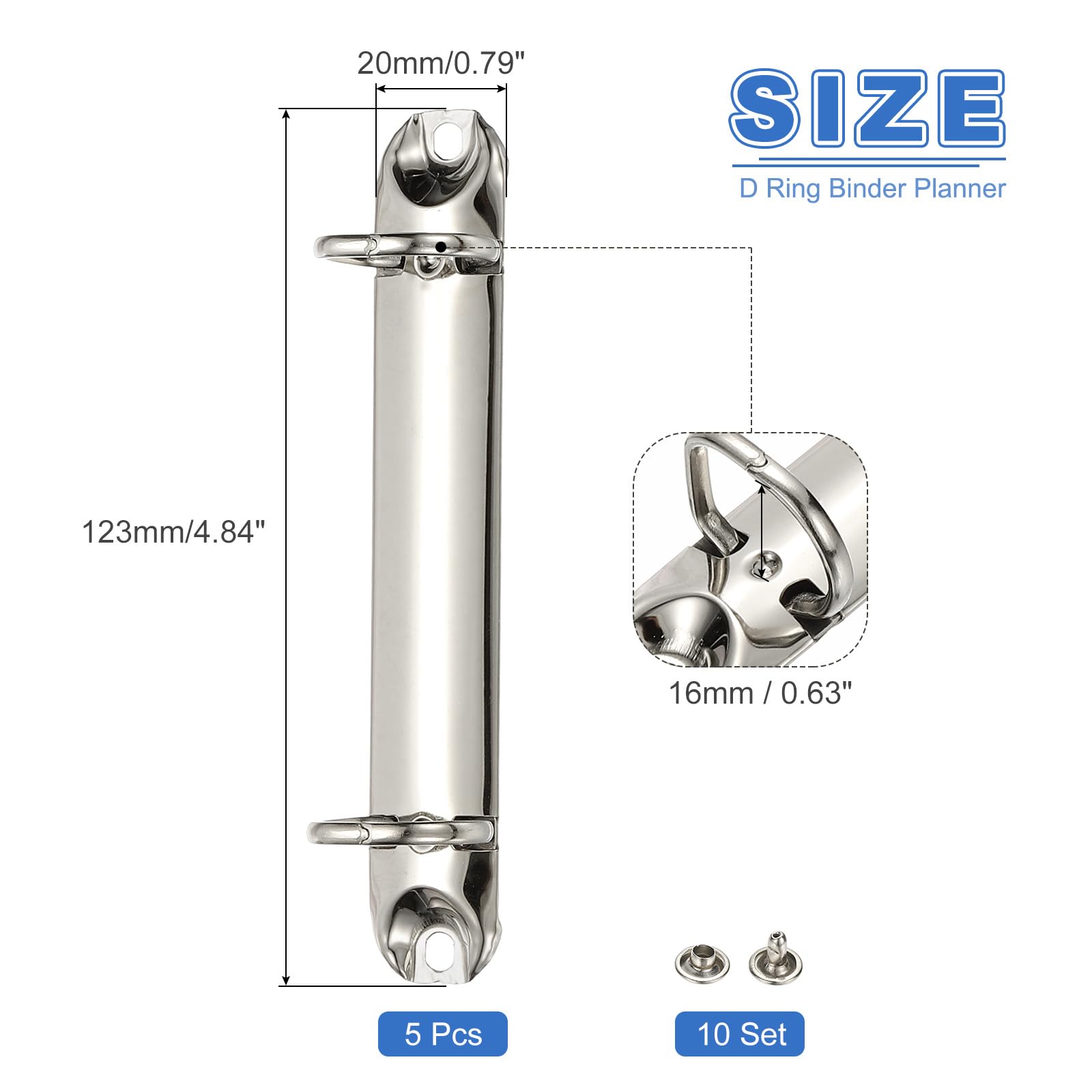 PATIKIL B7 2 Hole Ring Binder Mechanisms - Image 2