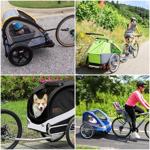 1 Stück Fahrradanhänger Kupplung, Hundeanhänger Kupplung für Fahrrad, Fahrrad Anhängerkupplung Kupplung für Anhänger mit Zwei Sicherungsstift (Schwarz 1 Stück)