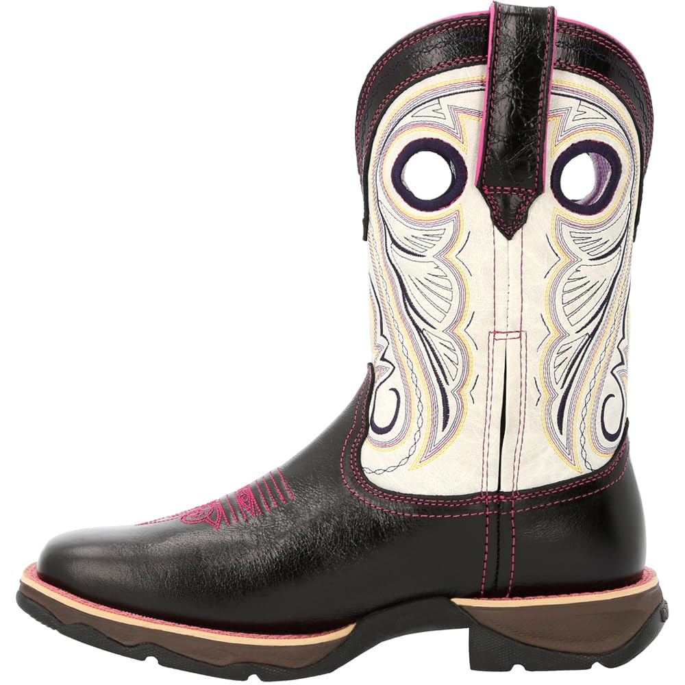 DurangoLady Women's Raven Black & White Western Boot