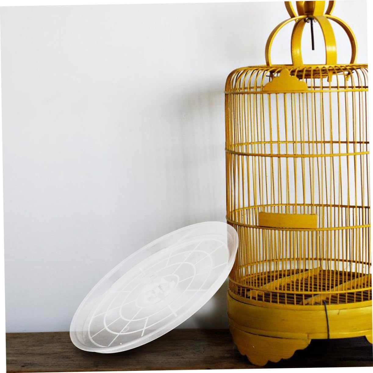 2pcs Bird Cage Tray Replacement Transparent Litter Holder for Parakeet Budgie Small Birds Durable and Reusable Cage Tray for Easy Observation and Comfort