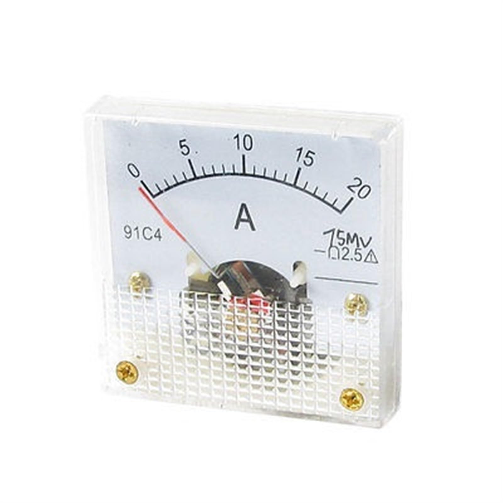 Ampèremètre analogique CC 0-20 A à aiguille avec vis de fixation - 2