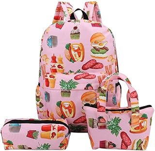 Zaino Zaini Per Computer Portatili Zaino Per Punti Canvas Zaini Per Ragazze Adolescenti Carini Set 3 Bookbags Scolastici
