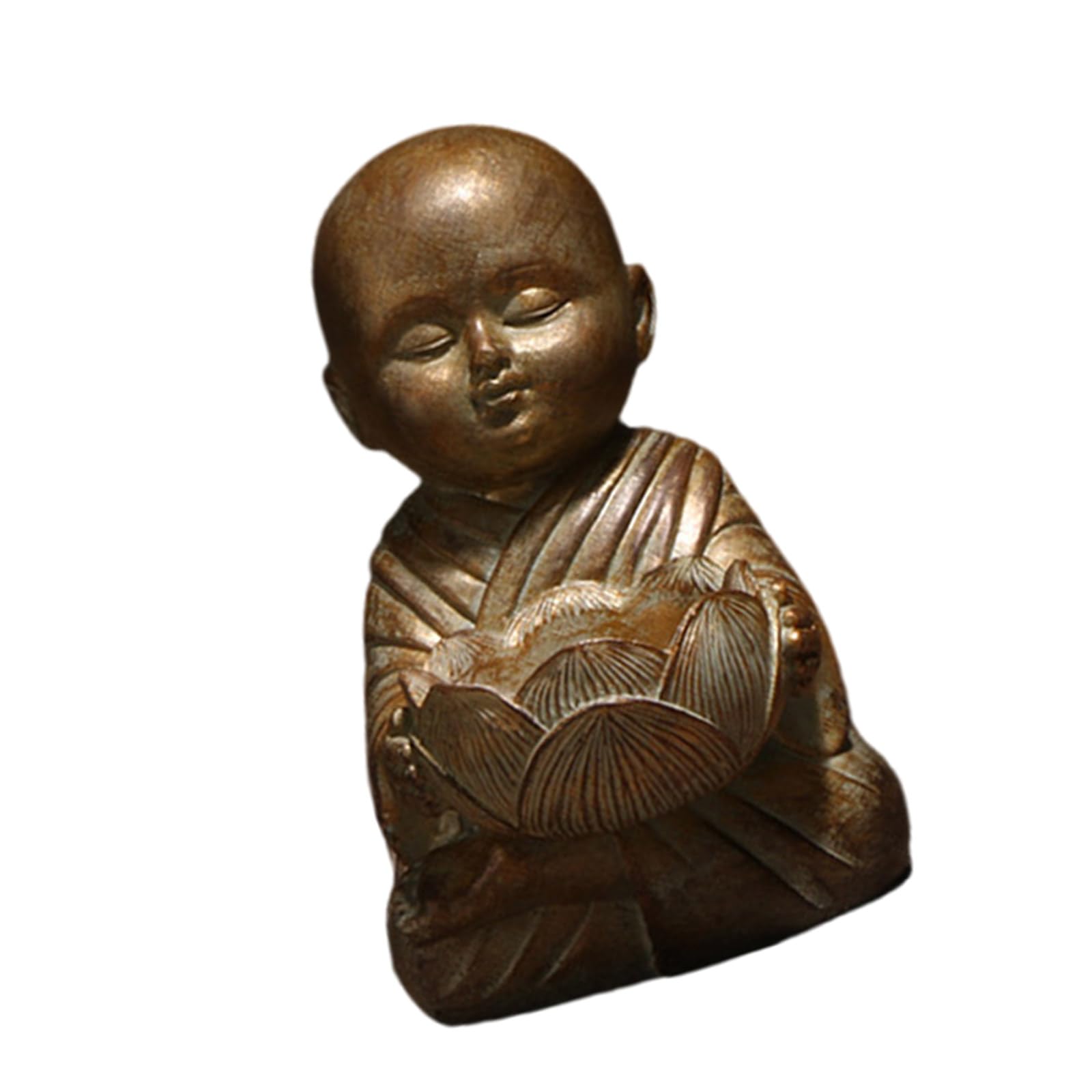 Buddhas Statue Holder Serenes Little Monk Candlestick Decorative Tealight for Home Buddhas