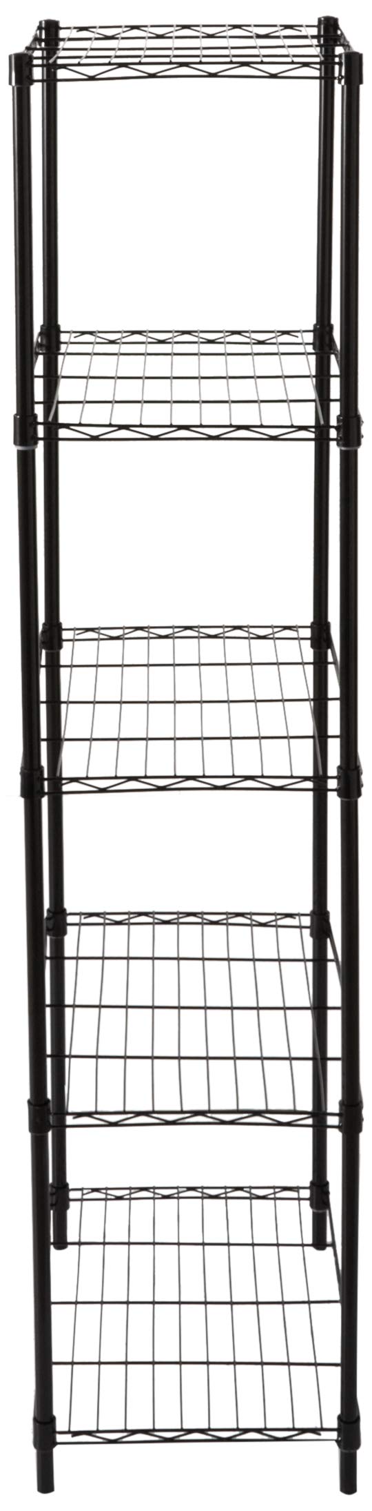 lowes storage racks on Amazon Com Home Basics Wire Shelving Storage Unit 5 Tier Black Furniture Decor