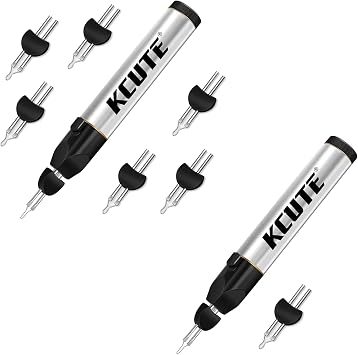 Chispee Thread Burner I with One Touch Thread Burner Zap Tool for Finishing Bead Weaving, Sewing, Leather Work, Fast Melting Wax& Jewelry Making 2Pc Thread Burning I + 7Pcs Tips