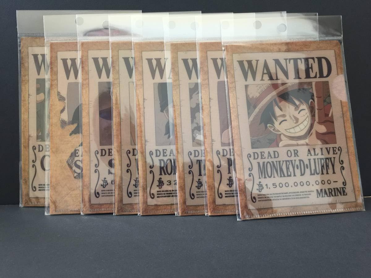 麦わらストア A6サイズ 手配書ミニクリアファイル　23種セット 麦わらストア手配書ミニクリアファイル - メルカリ