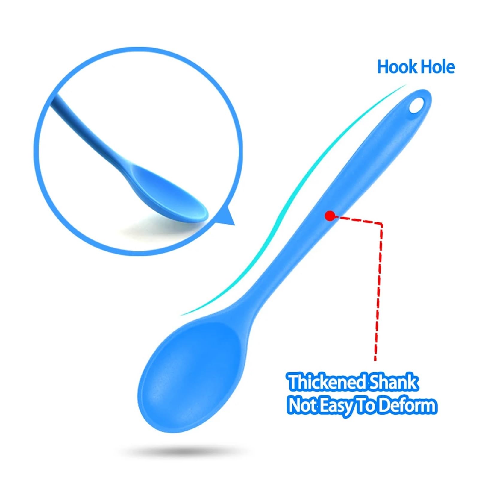 Louche Silicone 2 Pièces Cuillere Cuisine De Service, Cuillère De Louche Cuisine En Silicone, Grandes Cuillères De Cuisine En Silicone Pour Remuer, Cuisson, Cuisine, Sauter (1 X Louche, 1 X Cuillère à