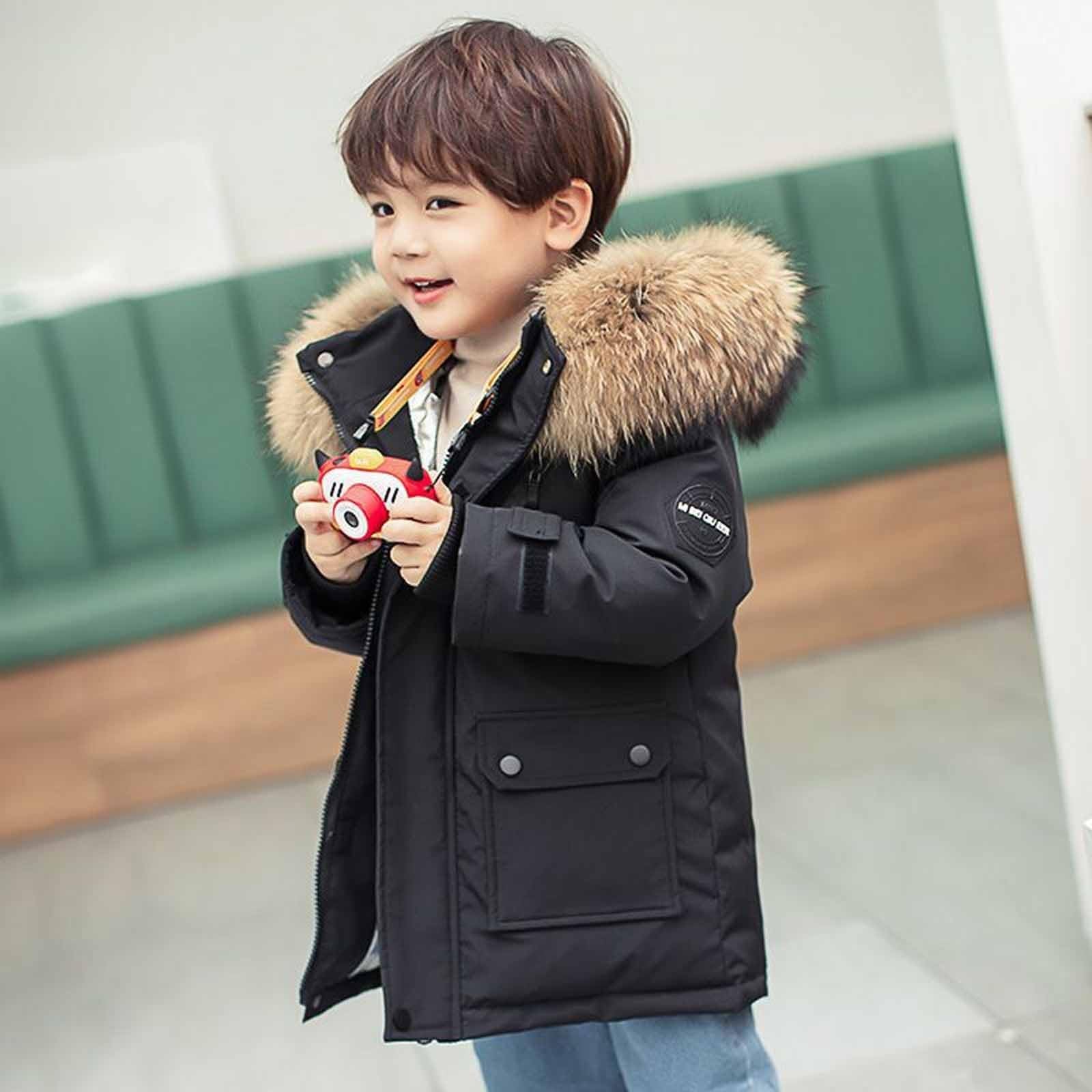 Genérico Sudadera niño con Capucha algodón cálida Suave Invierno Deportiva Casual cómoda Manga Larga Tejido Transpirable Tacto Muy Agradable A3