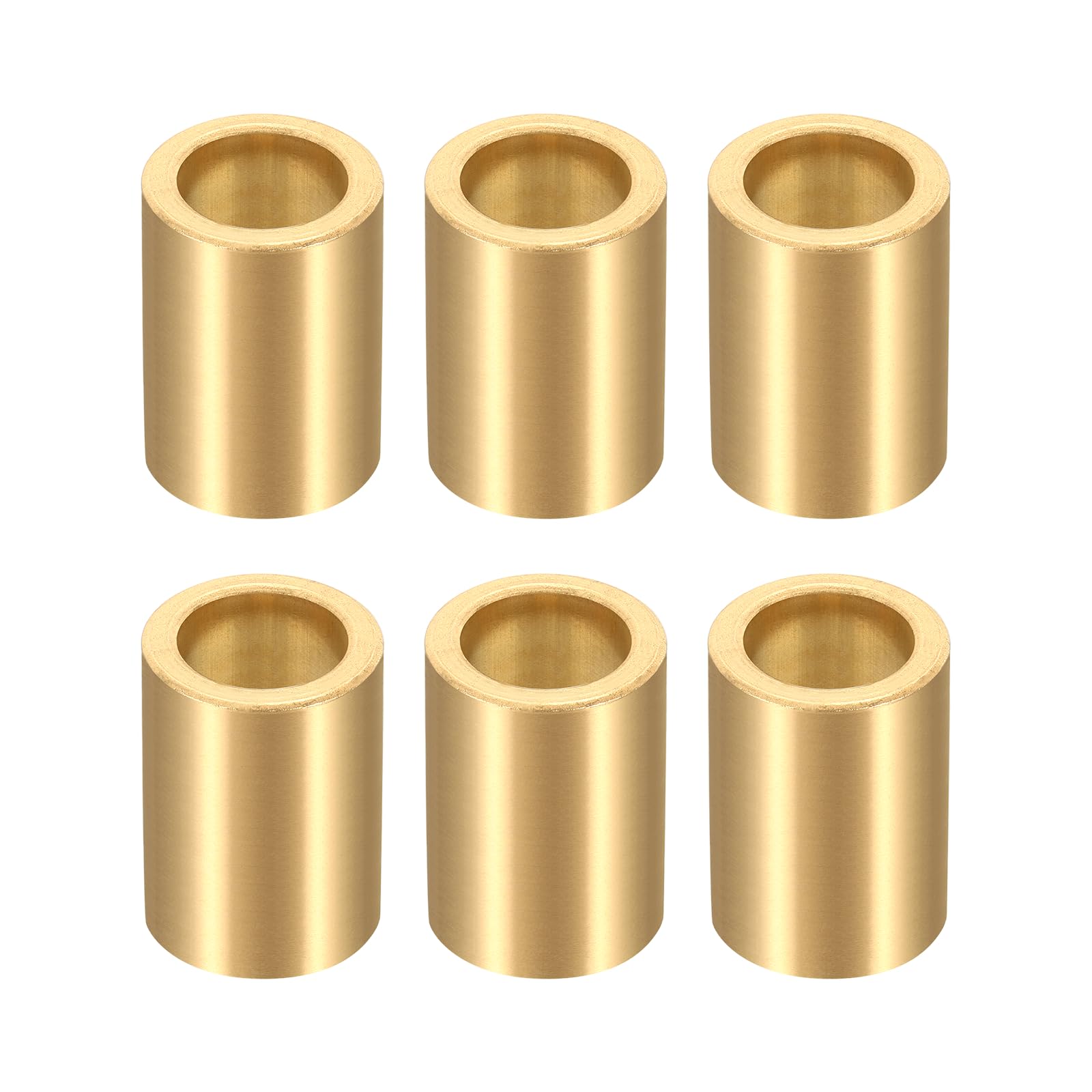 QUARKZMAN 6 Piezas De Cojinetes De Manga, Diámetro Interior De 12mm X Diámetro Exterior De 18mm X Longitud De 25mm, Casquillos Autolubricantes De Bronce Sinterizado