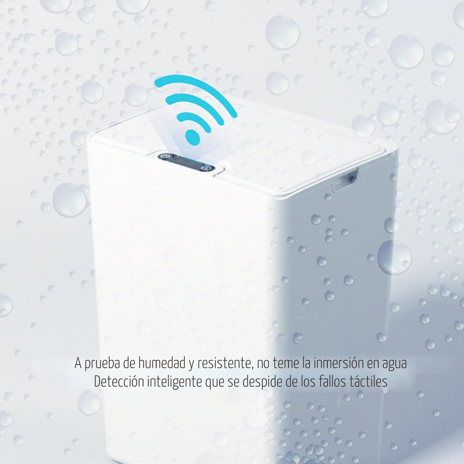 15L Papelera Inteligente con Sensor Recargable Cubo Automático,Papelera de baño con Sensor Inteligente,IPX5 impermeable para Cocina Salón y Baño Contenedor Doméstico Silencioso