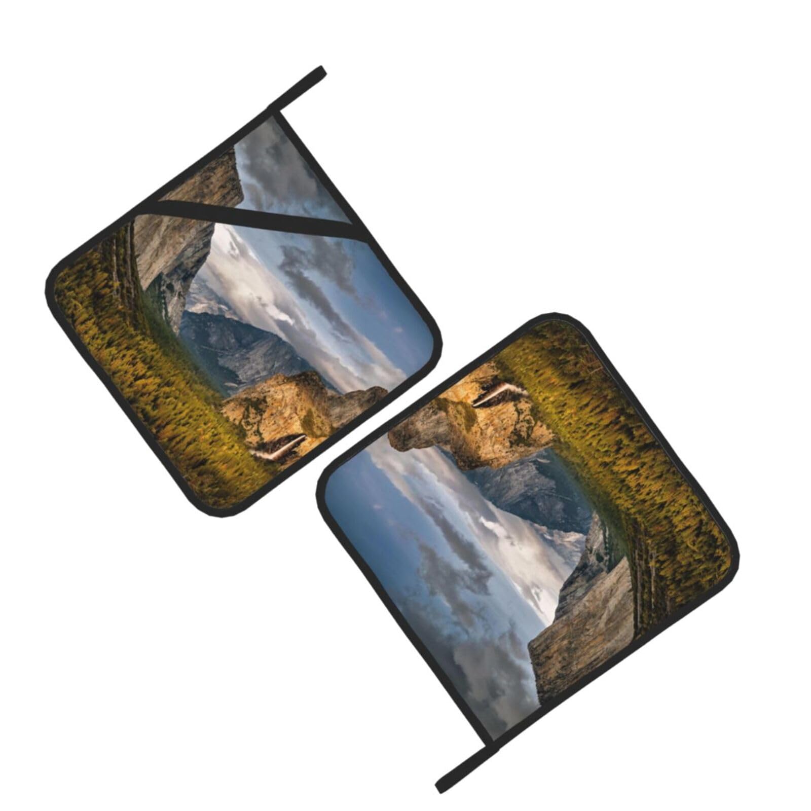 yosemite park Printed Oven Pot Holders Set of 2 Pcs Heat Resistant Kitchen Microwave Potholders for Cooking Baking Grilling