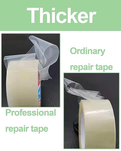 Miniatura 3 de vensovo Cinta de reparación de plástico para cubierta de invernadero - Heavy Duty 4  x108  Garden Green House Sheeting, cinta de reparación de