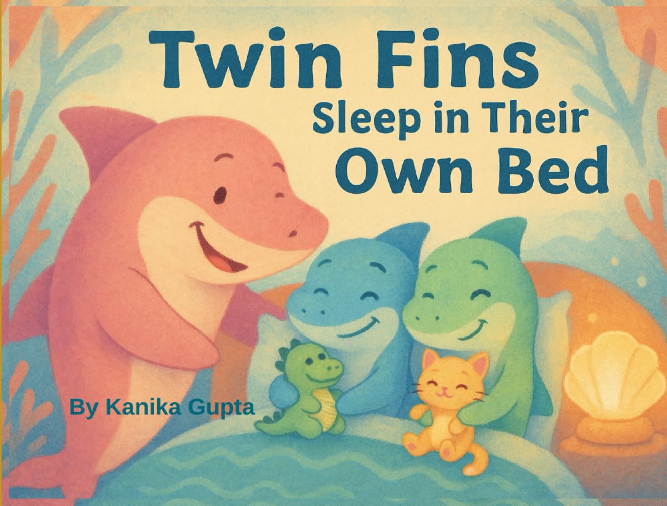 Twin Fins Sleep in Their Own Bed: A Bedtime Storybook for Toddlers About Twins, Sharks, and Sleeping in Their Own Bed