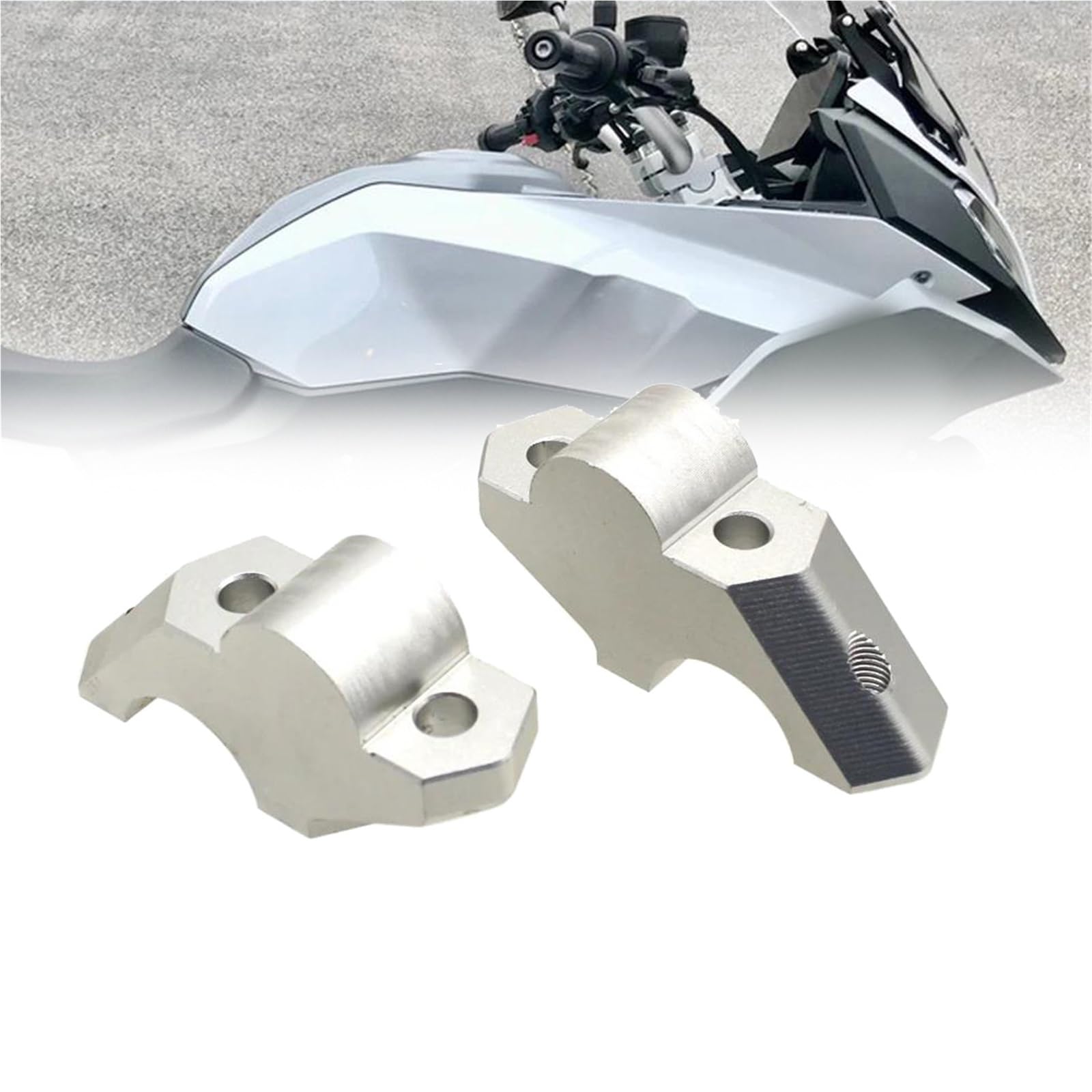 Rehausseurs de guidon reculés F850GS et F900XR pinces de montage en aluminium usiné