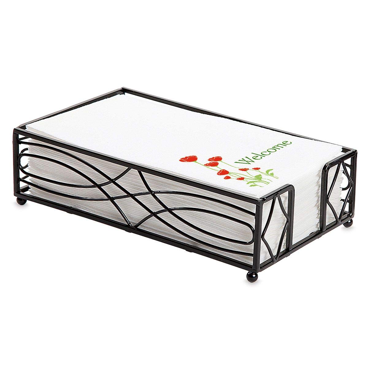 Black Wave Hand Towel Holder