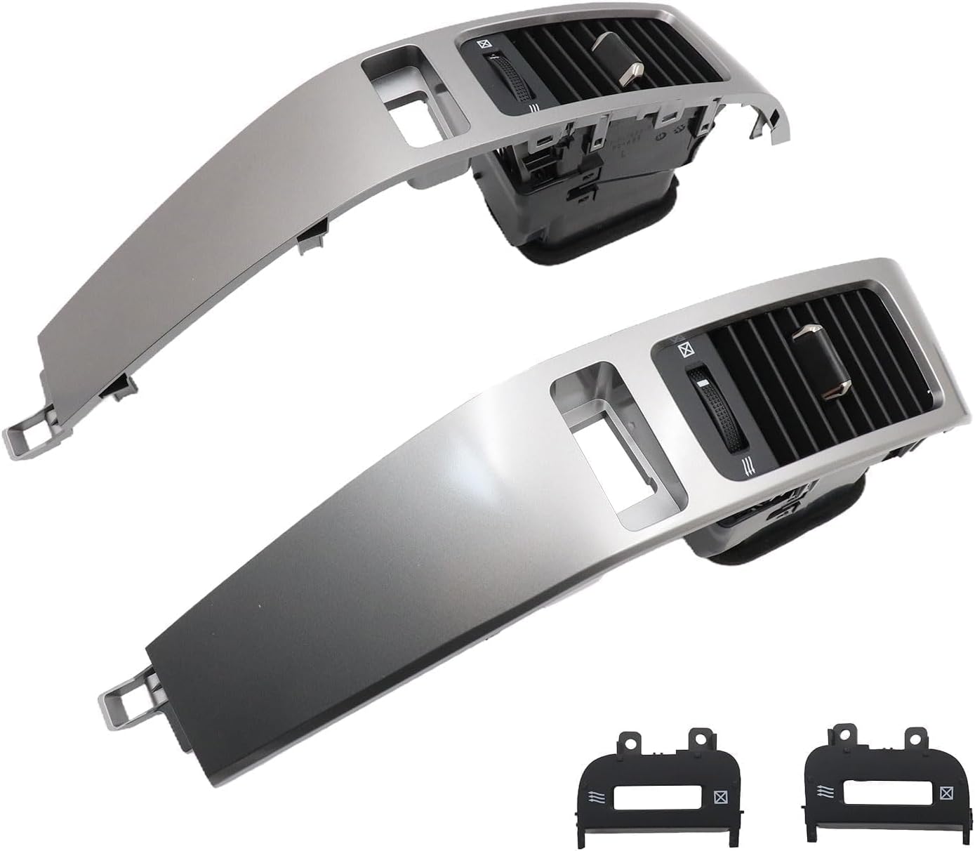 2Pcs Center Dash A/C Outlet 55474-60040 Fit for Toyota Land Cruiser Prado LC120/J120 2002-2009, Fit for Lexus GX470 2003-2009, Air Vent Panel Dashboard Air Conditioner Duct Vent Grille Panel