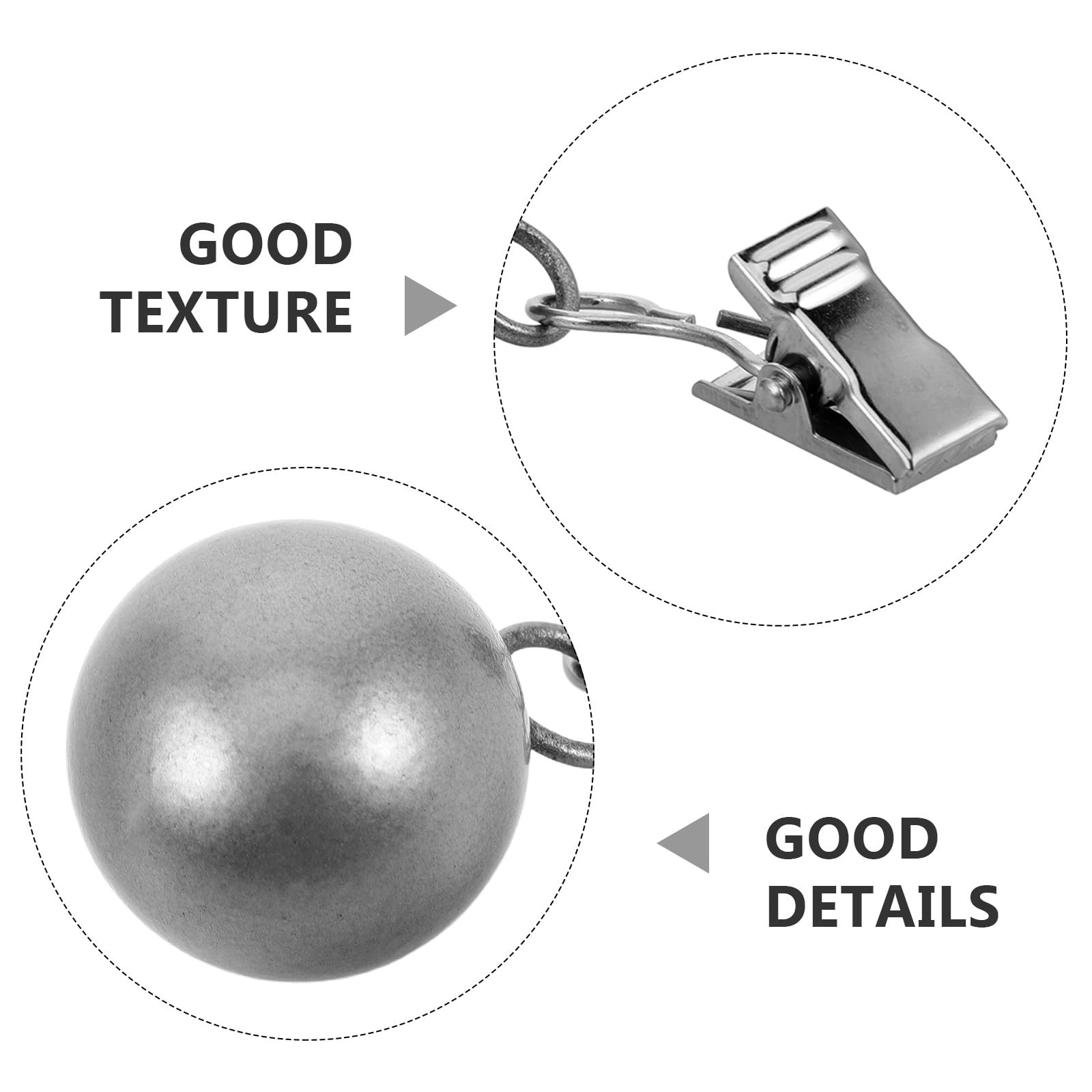 UPKOCH 8 clip per tovaglia resistenti: morsetto a sfera in acciaio inossidabile - morsetti per tovaglie da giardino - robuste clip pesanti per tavolo da pranzo