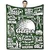 Golf Gifts for Men, Golf Gift for Men Unique, Golfing Gift for Him, Birthday Thanksgiving Day Golfing Presents, Golfer Present for Sport Lover Blanket Gift 50″x60″