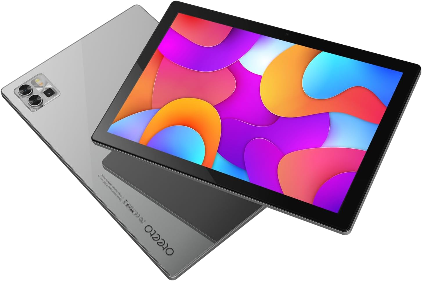 Oteeto Tab 12 Pro 5G Android Tablet, 10.1 Inch Display, 8GB RAM, 512GB ROM, 6000 mAh Battery, Wireless Keyboard (Gray)