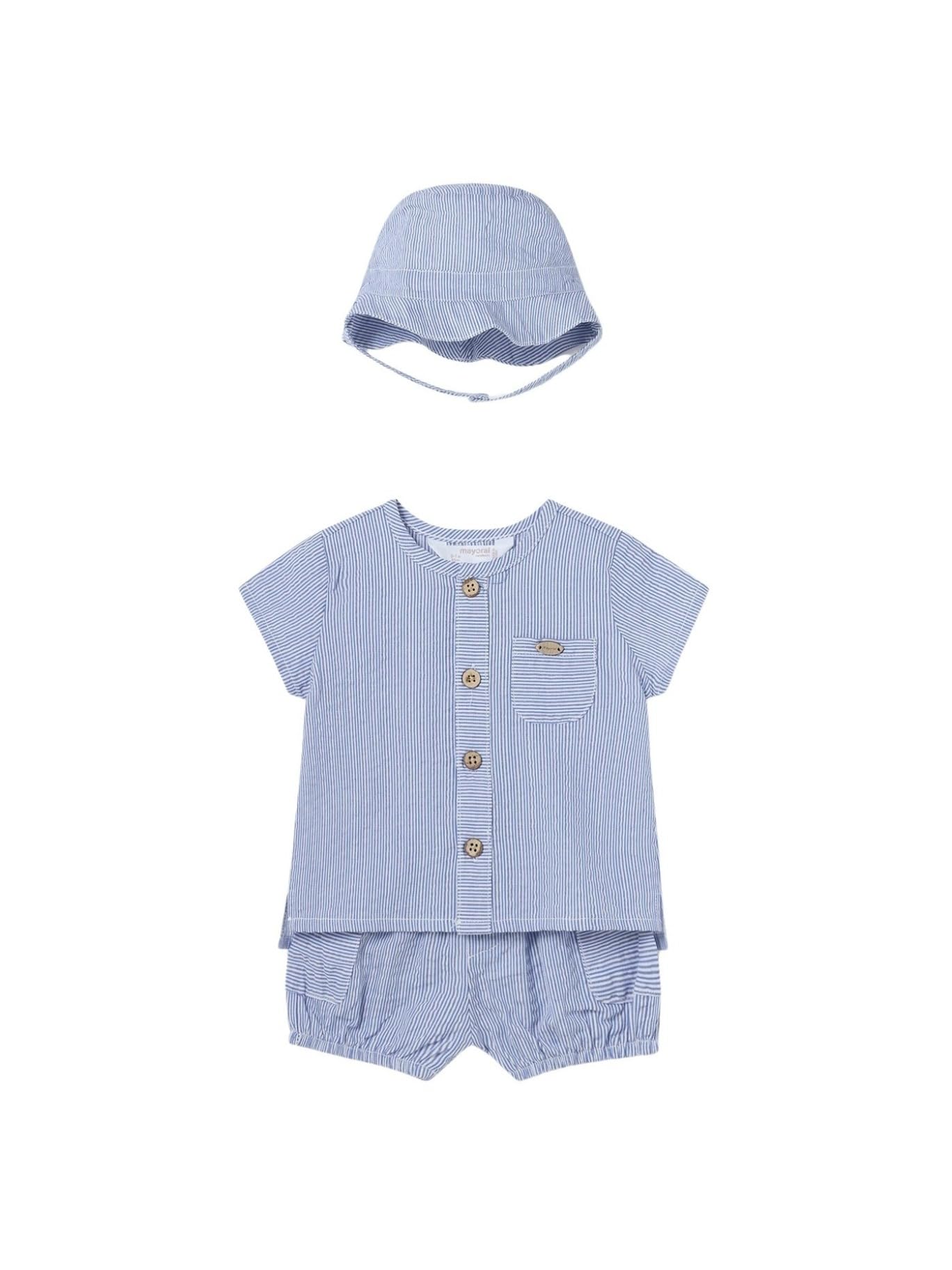 Mayoral Ser Kurze Hose Mütze für Baby - Jungen Seersucker